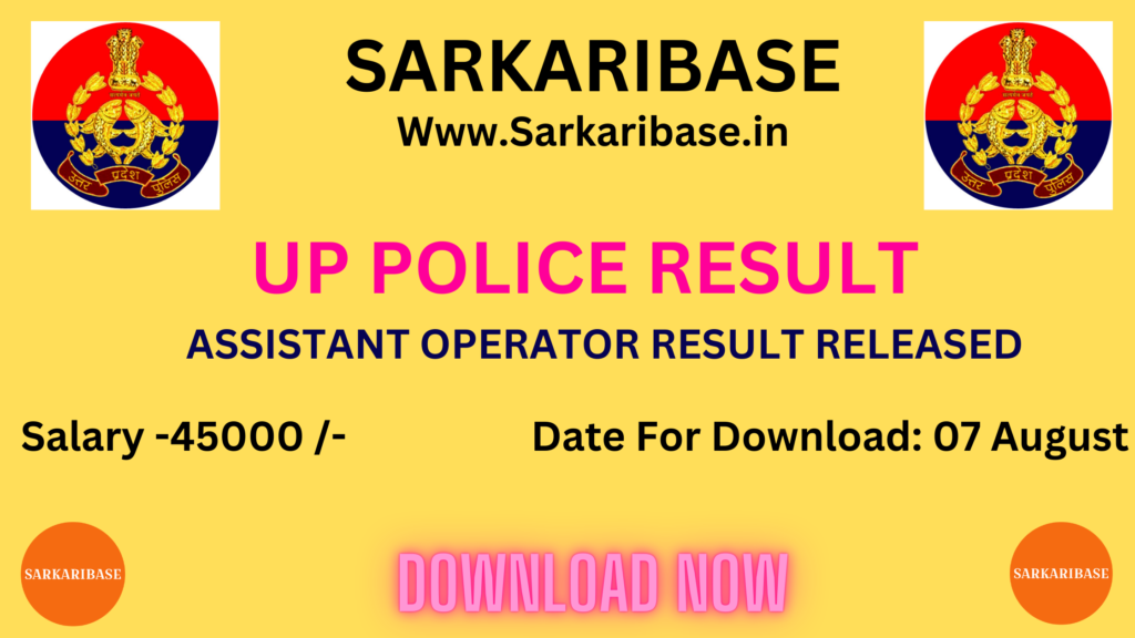 UP Police UPPRPB Notification Poster