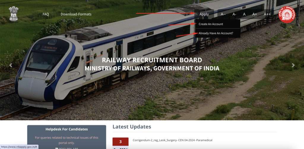 Railway RRB, Railway Recruitment, Government Job