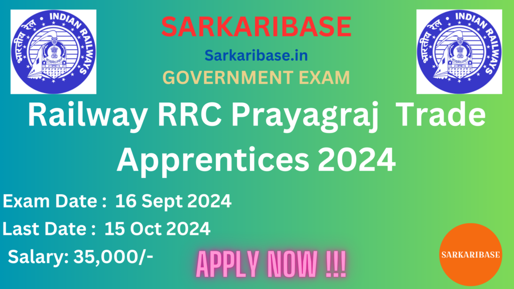 Railway Recruitment 2024 RRC Prayagraj