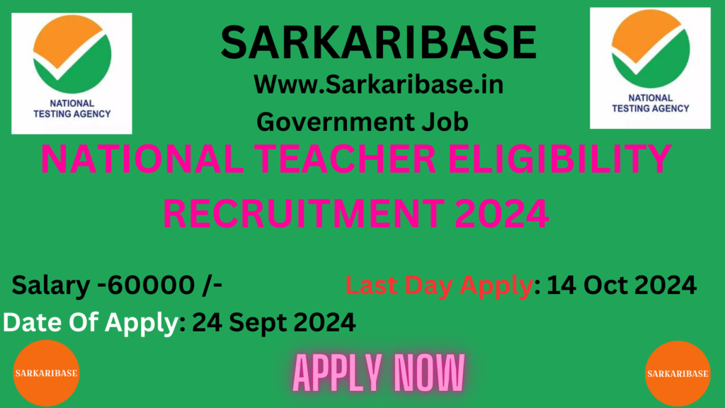 teacher recruitment 2024 ntet