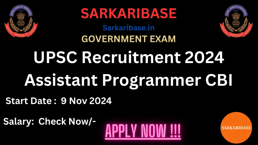 UPSC Recruitment Assistant Programmer