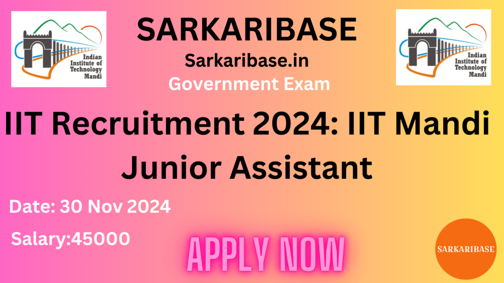 IIT Recruitment 2024