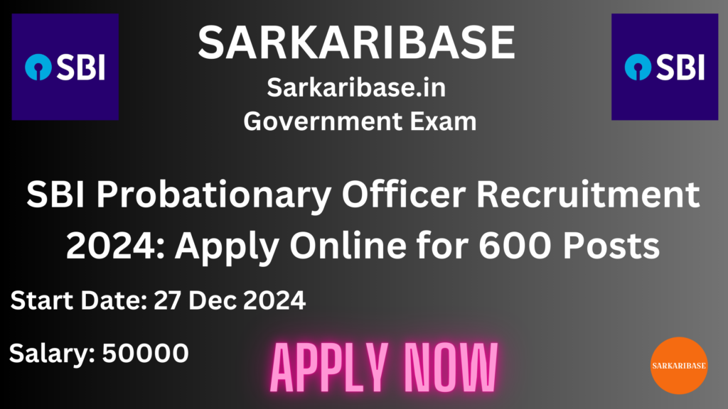 SBI PO Recruitment 2024