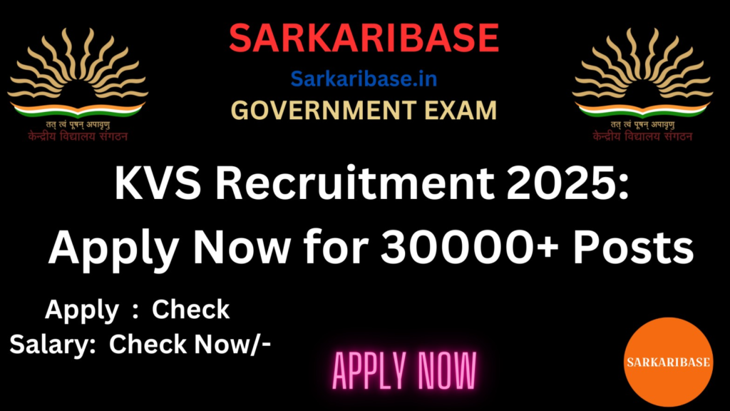 KVS Recruitment 2025