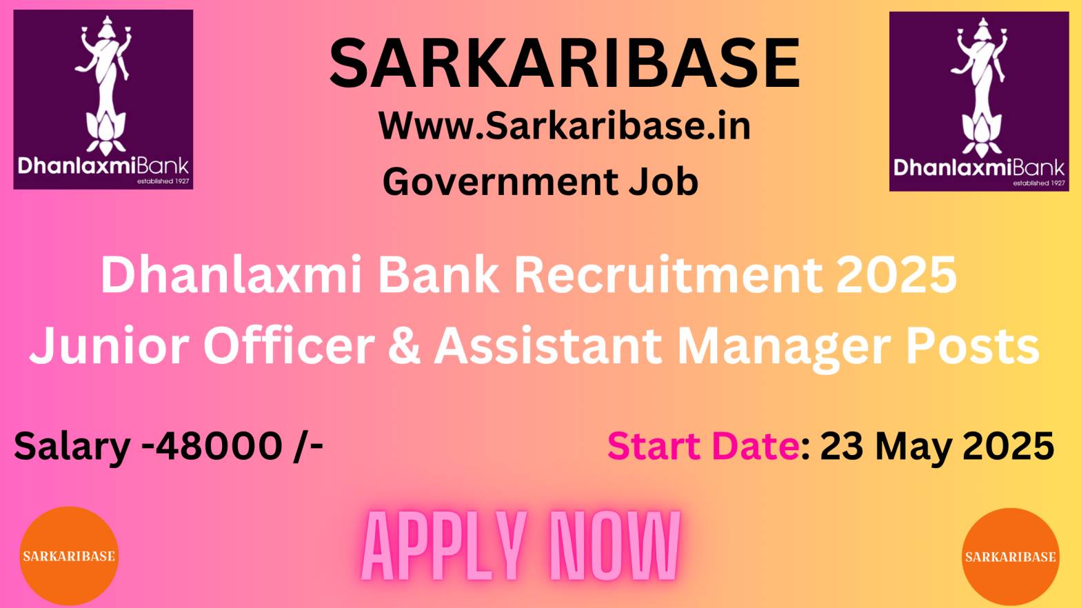 Dhanlaxmi Bank Recruitment 2025
