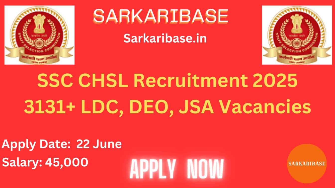 SSC CHSL Recruitment 2025
